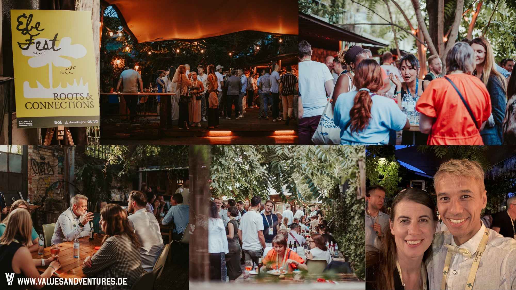EBE Fest im Treehouse Berlin. Rechts unten: Anna Graf und Ben Harmanus.