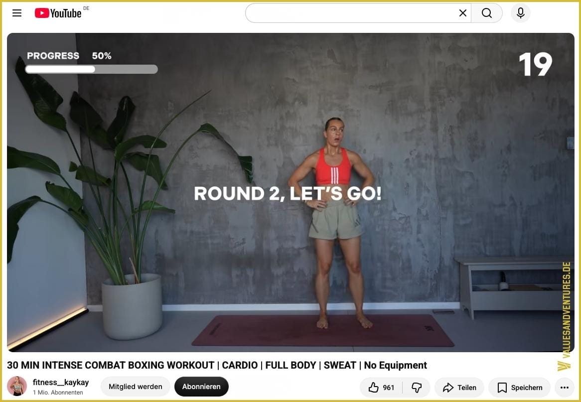 Ein Fitness-Video von Kathrin Kunz-Lehr aka KayKay.