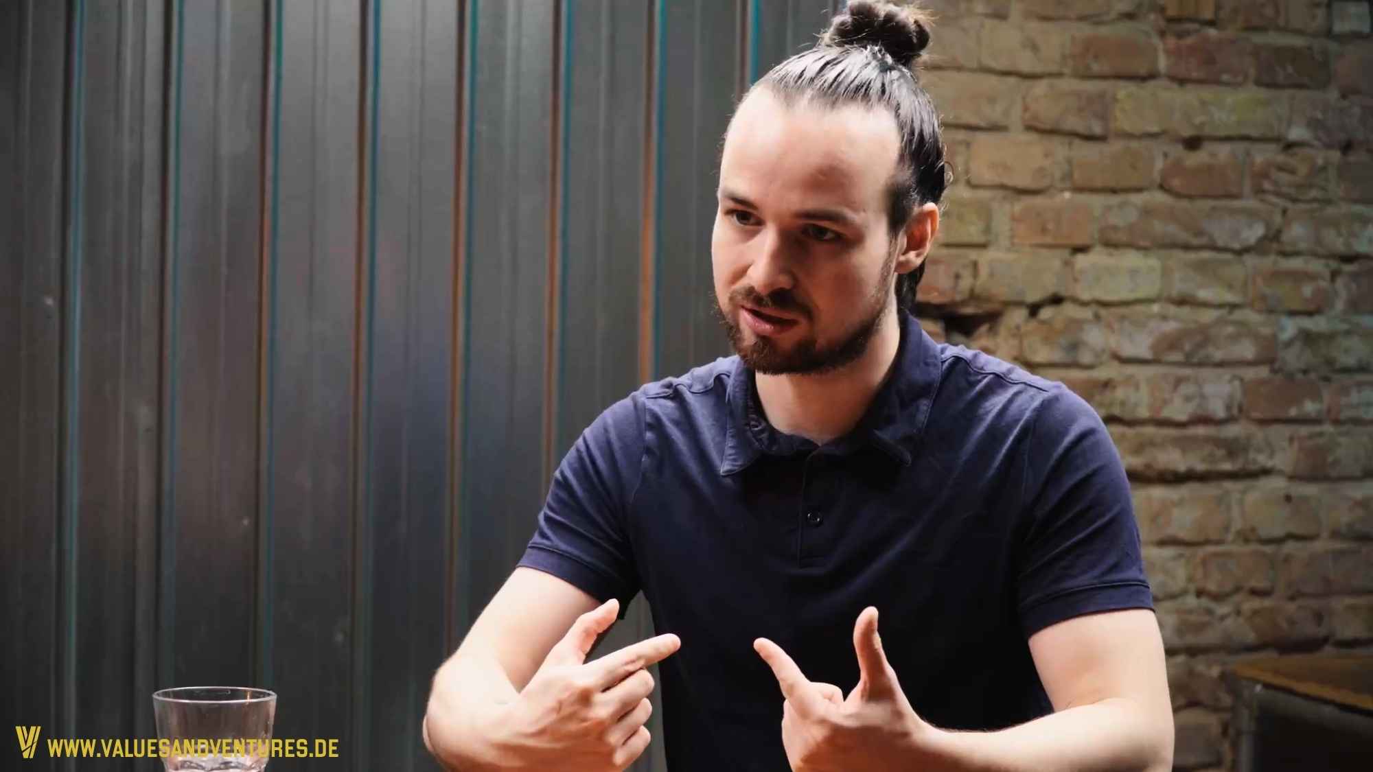 Franz Wegner im Studio von Values & Ventures
