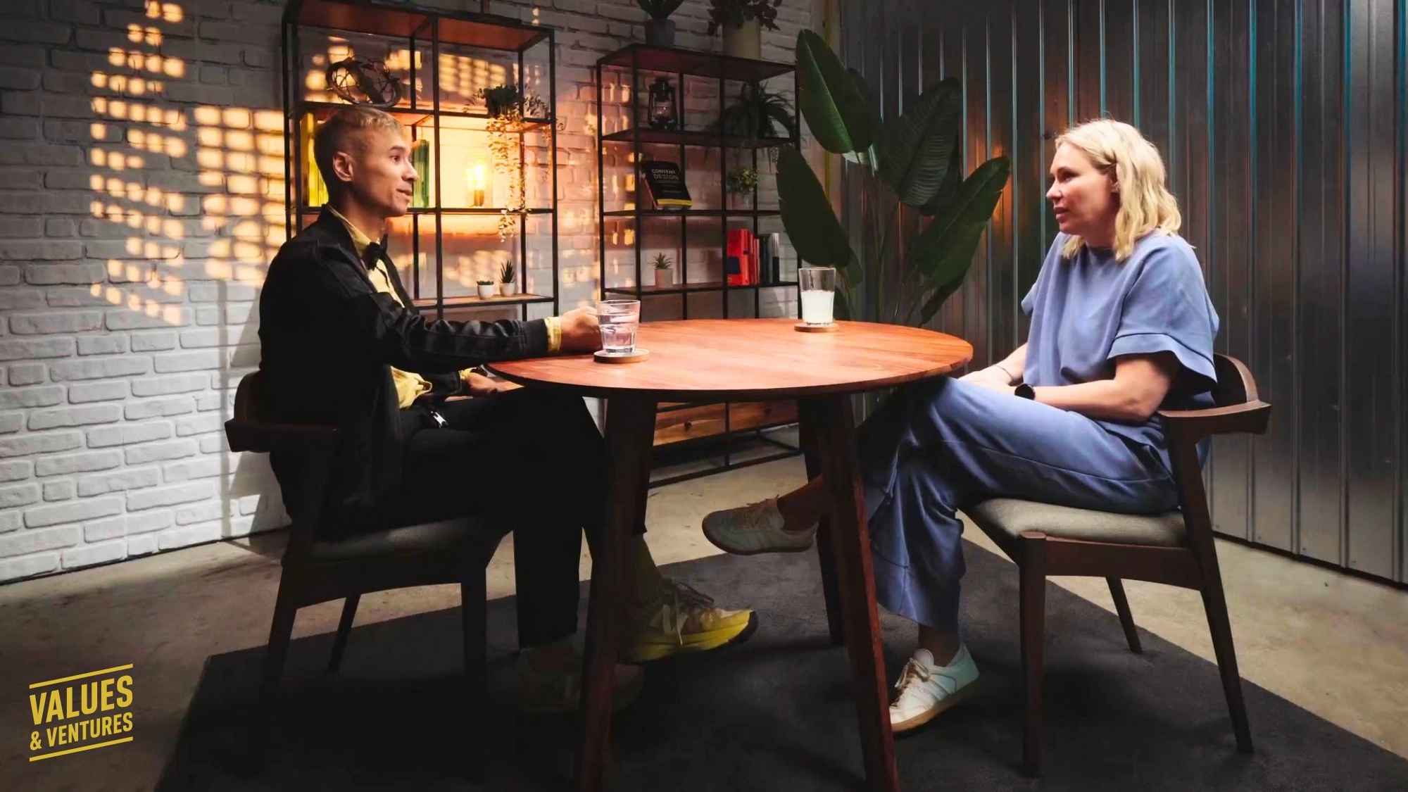Ben Harmanus und Kathrin Hamm von Bearaby in der Values & Ventures Show.