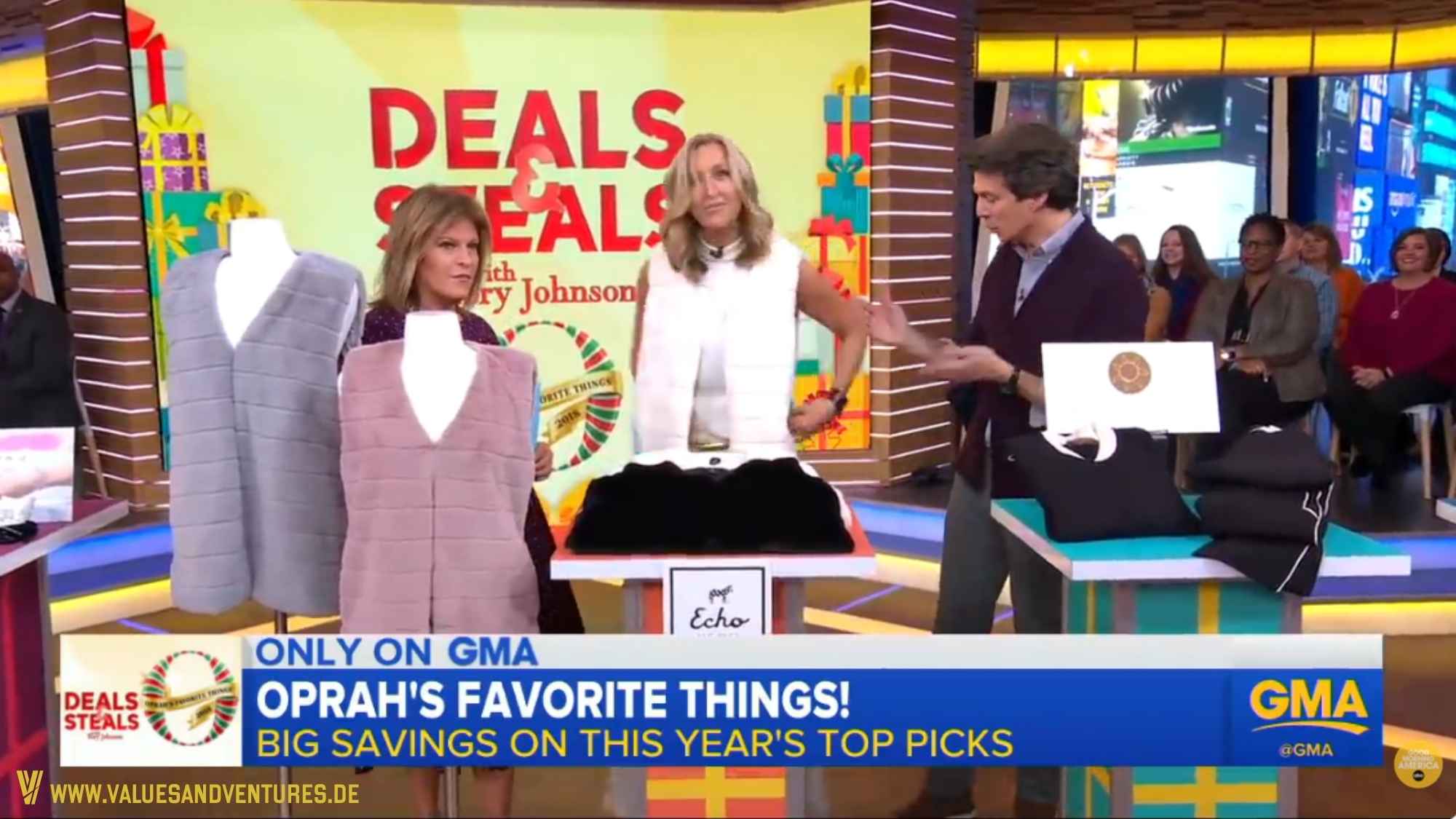 „Oprah's Favorite Things“ in der Show „Good Morning America“.