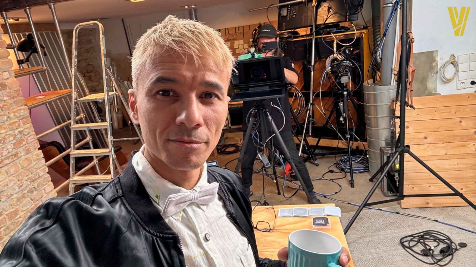 Ben Harmanus in der Baustelle des Values & Ventures Studios.