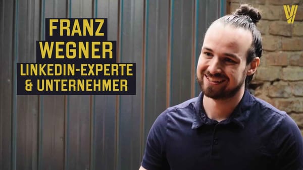 Franz Wegner im Interview mit Ben Harmanus im Values & Ventures Studio.