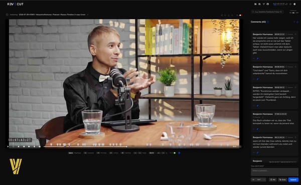 Values & Ventures mit Ben Harmanus im Video Review Tool RevCut.